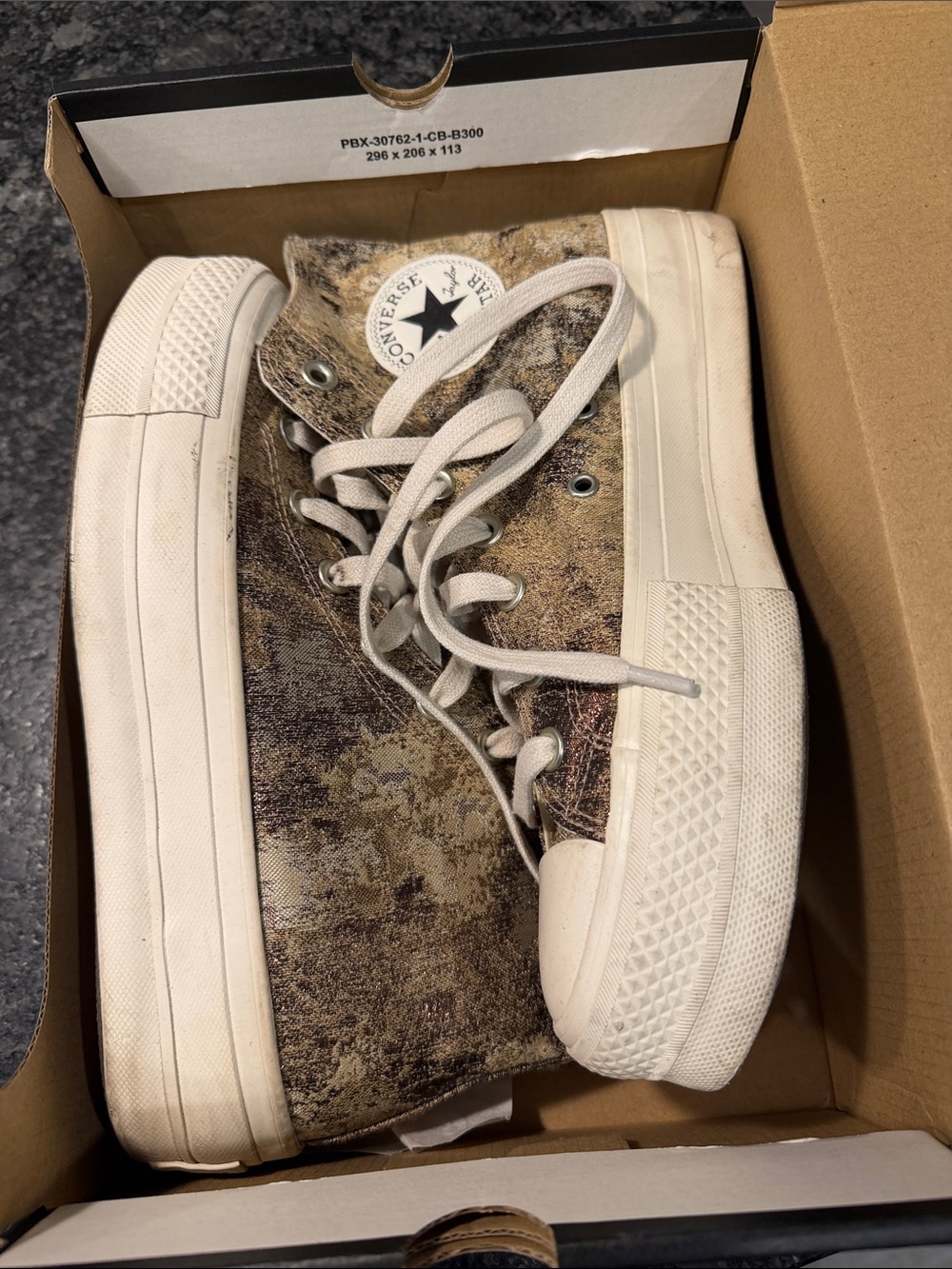 Converse Chuck Taylor All Star Platform High 'Metallic Camo - Bronze'